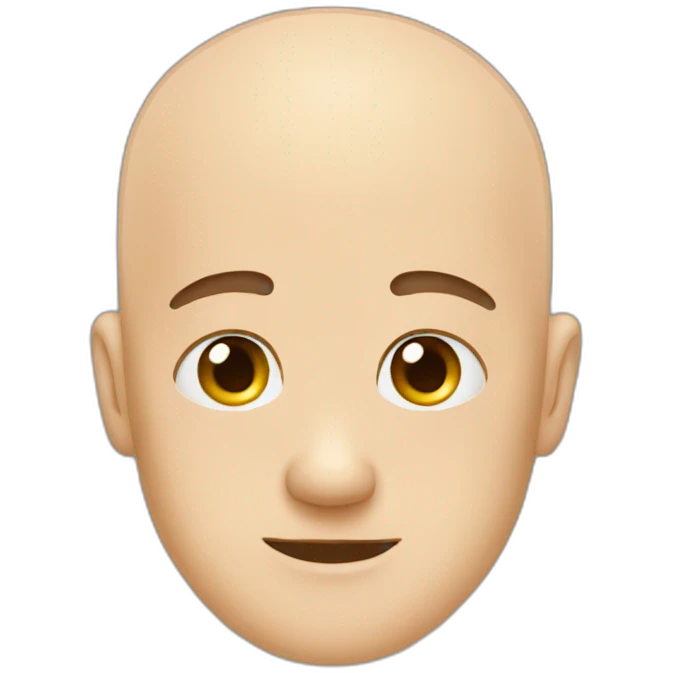 shave head bald emoji