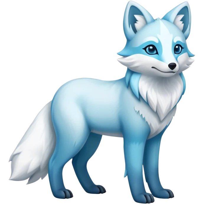 Arctic-Fox-Glaceon-hybrid full body emoji