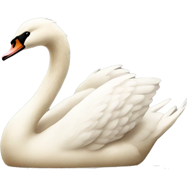 Beige swan  emoji