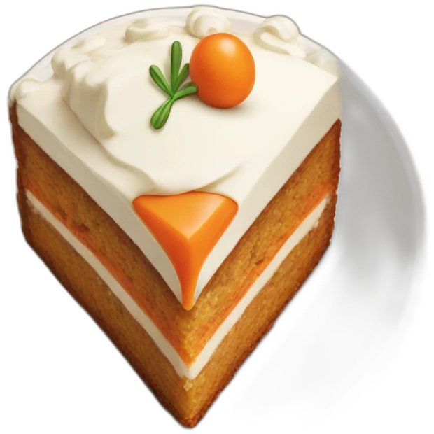 piece of carrot cake emoji