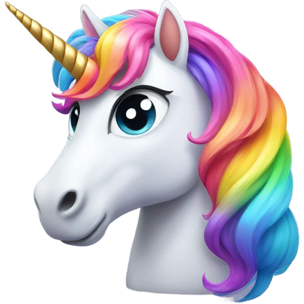 Rainbow unicorn cat emoji