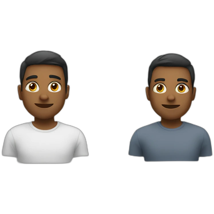 two developpers faces emoji
