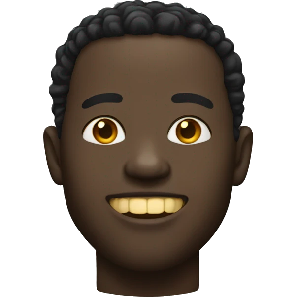 Black man with gold teeth emoji