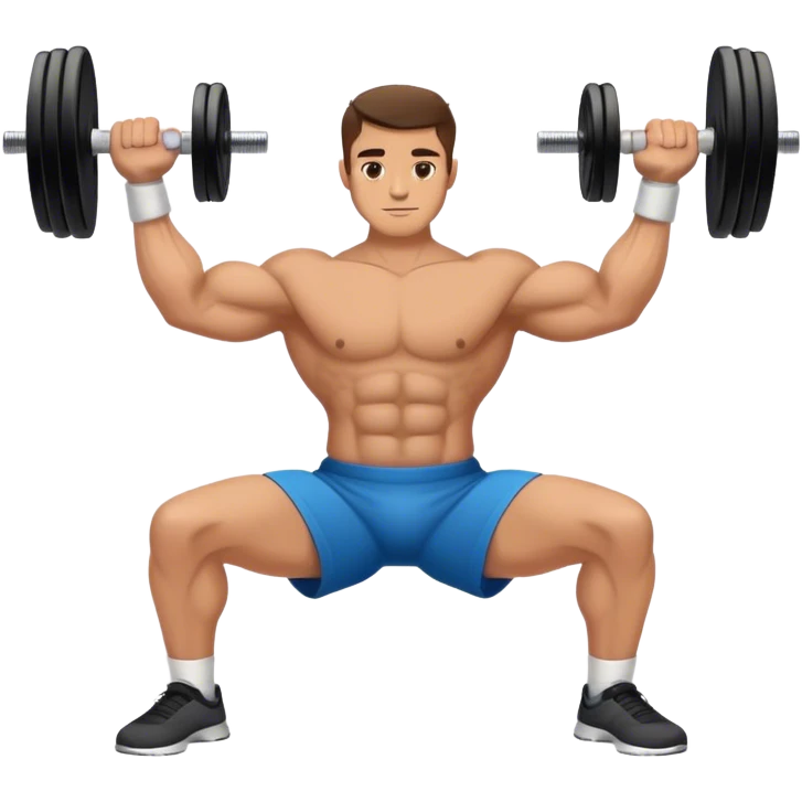 man weighted wrist curl emoji