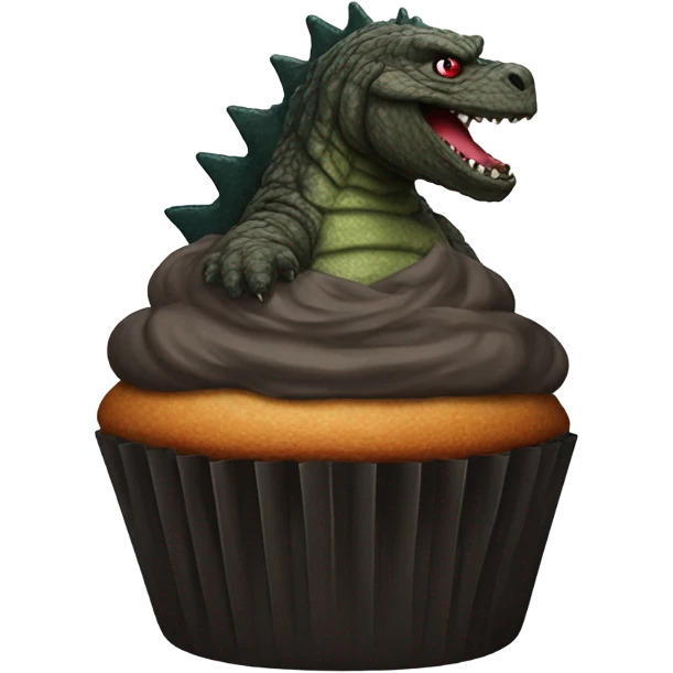 Godzilla muffin  emoji