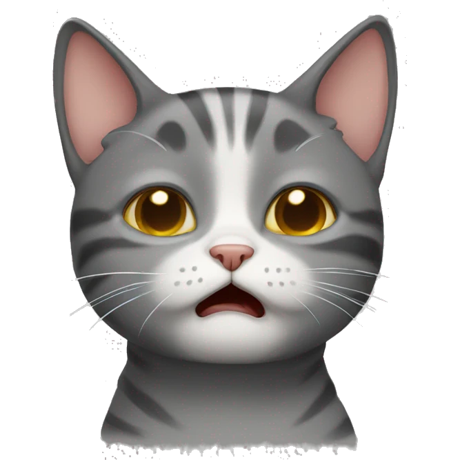Cute cat cry emoji
