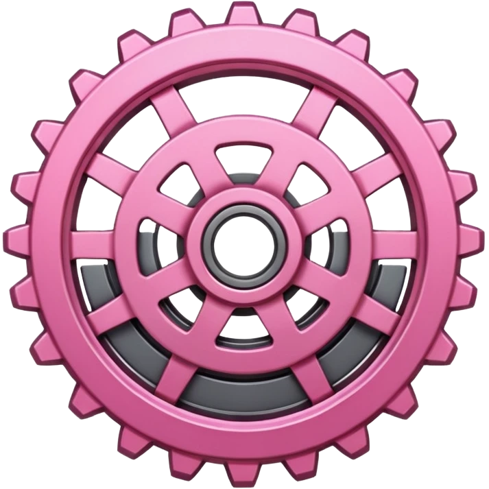 pink  setting gear emoji