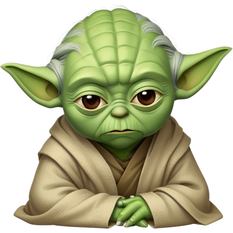 Yoda being sad emoji
