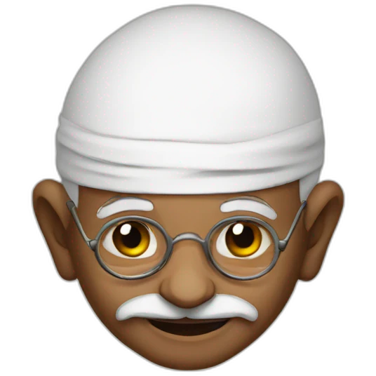 mahatma gandhi emoji
