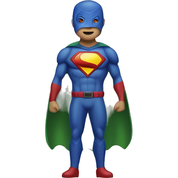 sidekick superhero logo (ambiguous gender) - rhythm logo included in some way emoji