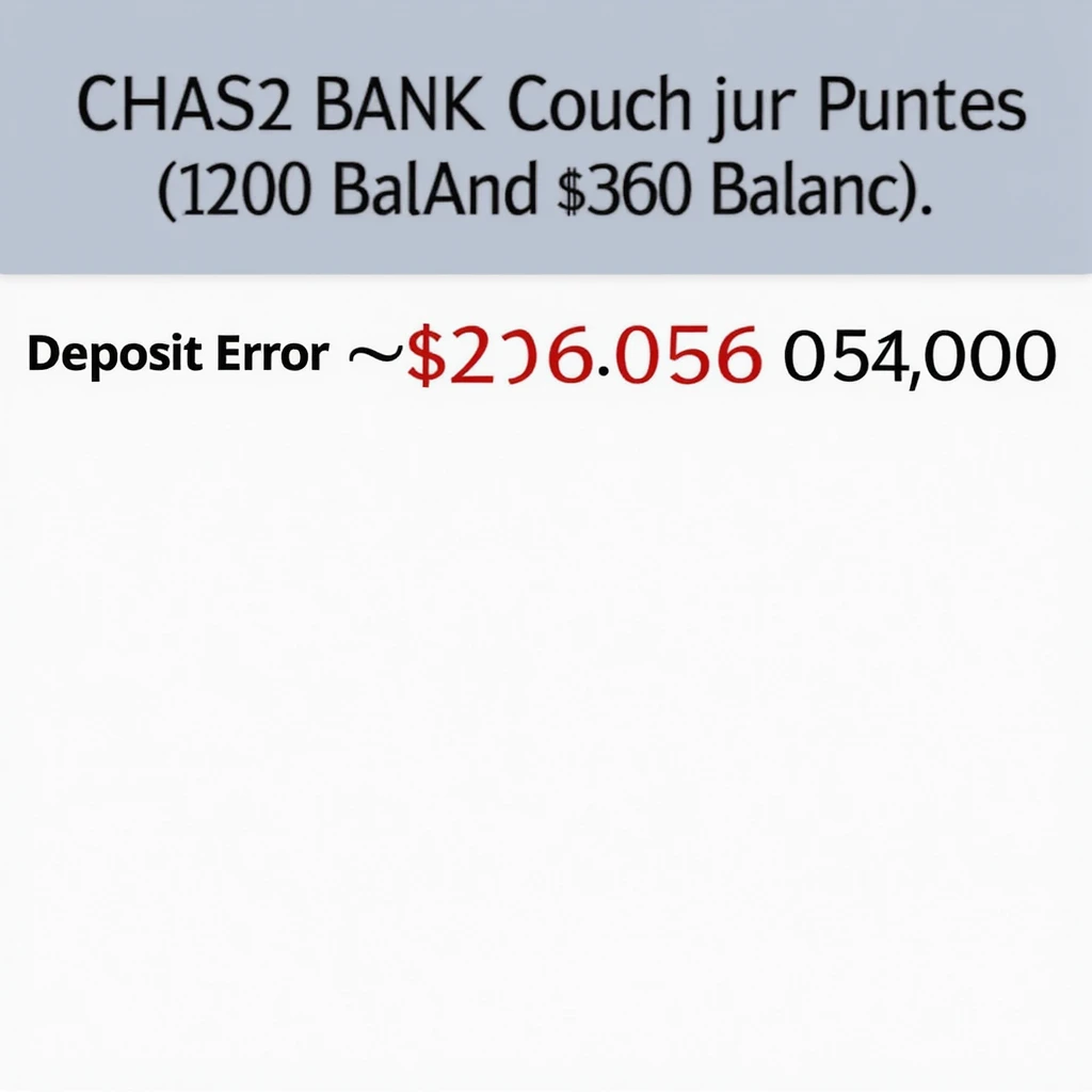 a iphone screenshot showing a chase bank balance of -$420,069,000, "deposit error" the numbers are shown in red, indicating a negative balance emoji