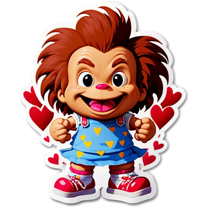 Chuckie on Valentines Day emoji