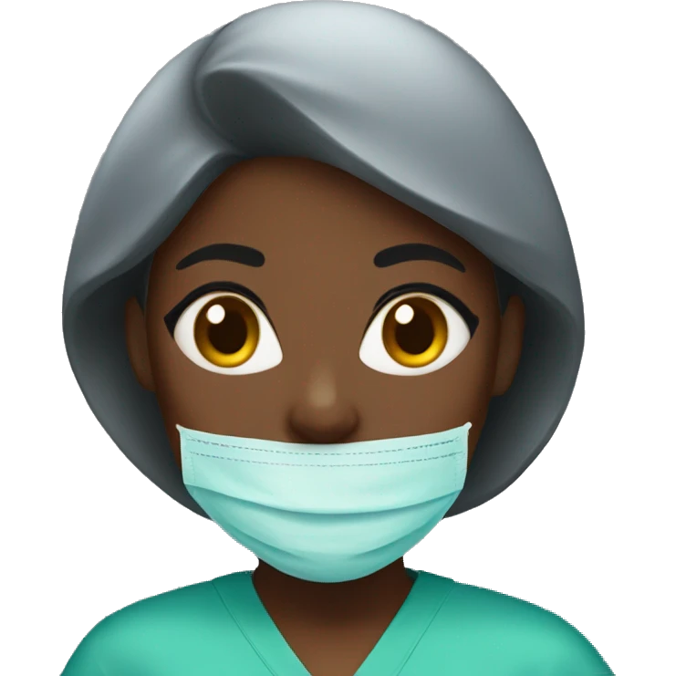 Black surgeon girl emoji