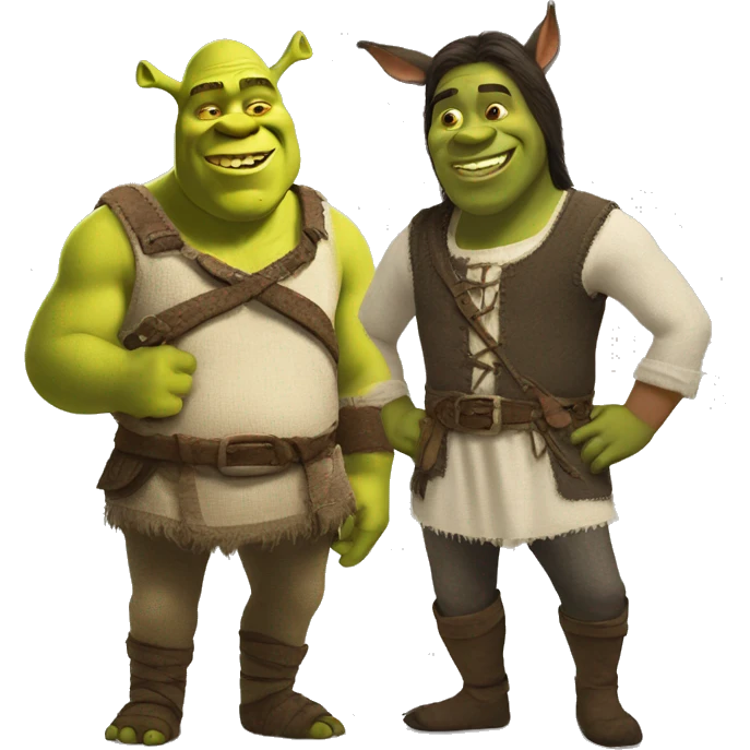 shrek and donkey emoji