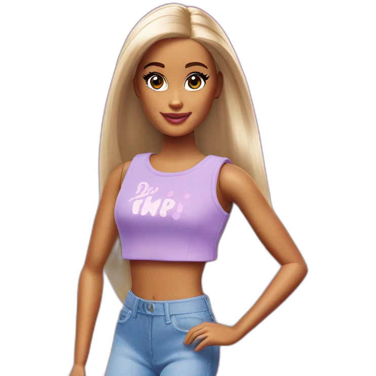 Ariana grande in barbie emoji