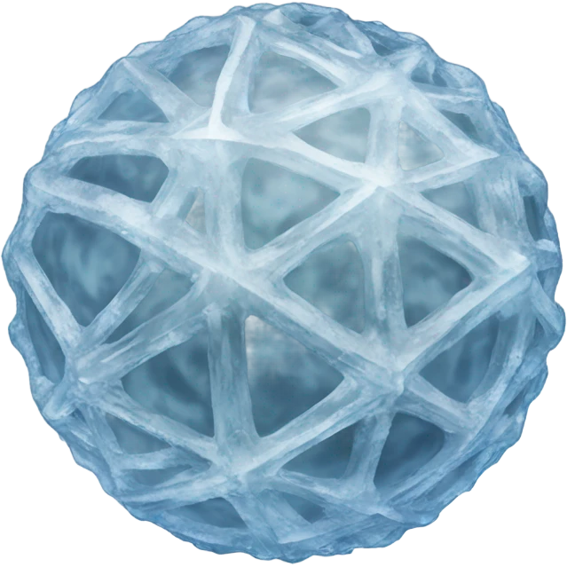 Ice shaped ball emoji