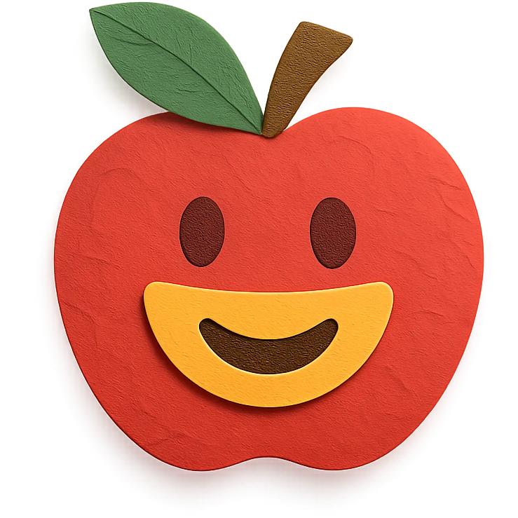 apple fried emoji