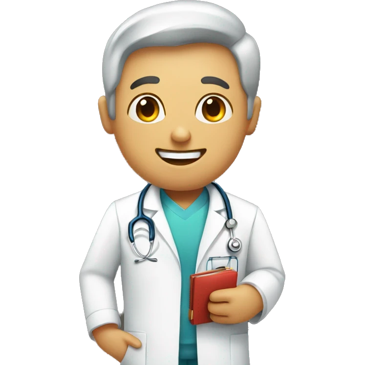 a doctor in his hand a medicen emoji