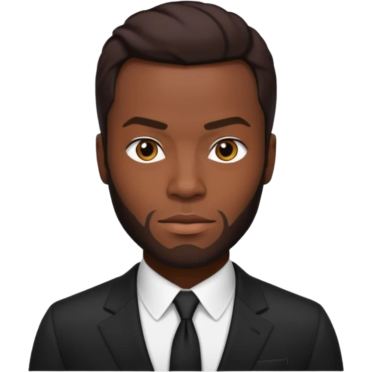 Yahya Abdul-Mateen II with dark brown hair emoji