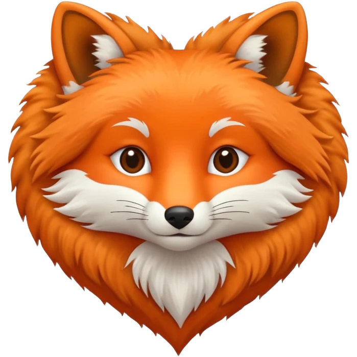 Heart Made by fox fur  emoji