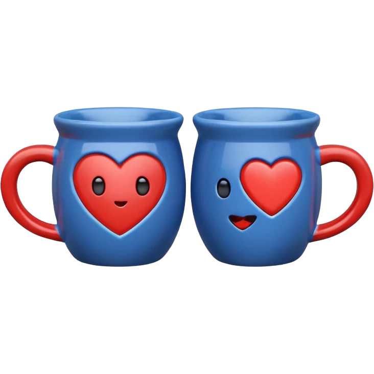 two cute mugs emoji