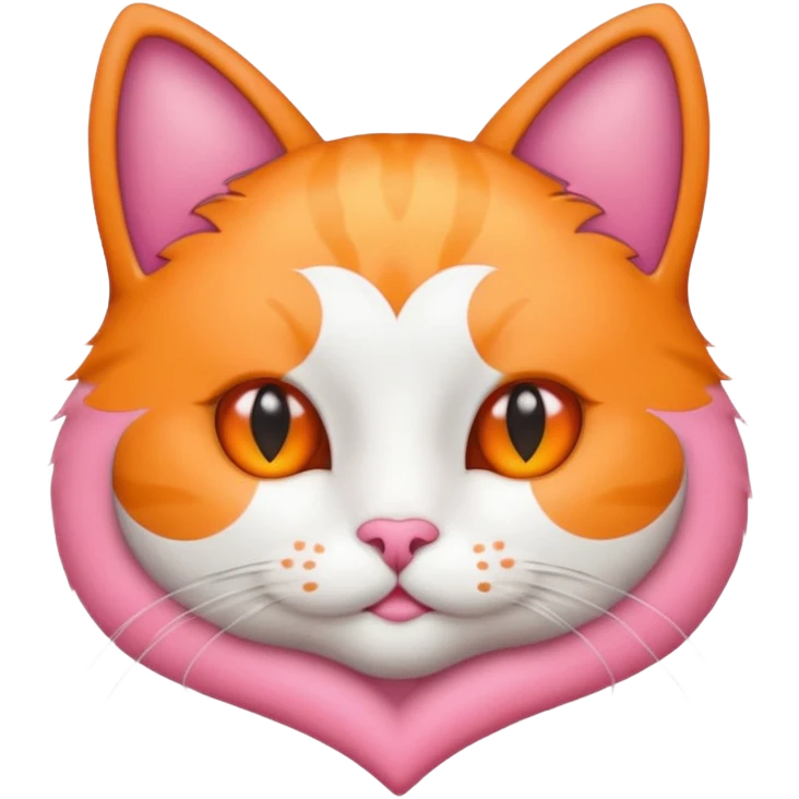 cat face inside a heart emoji