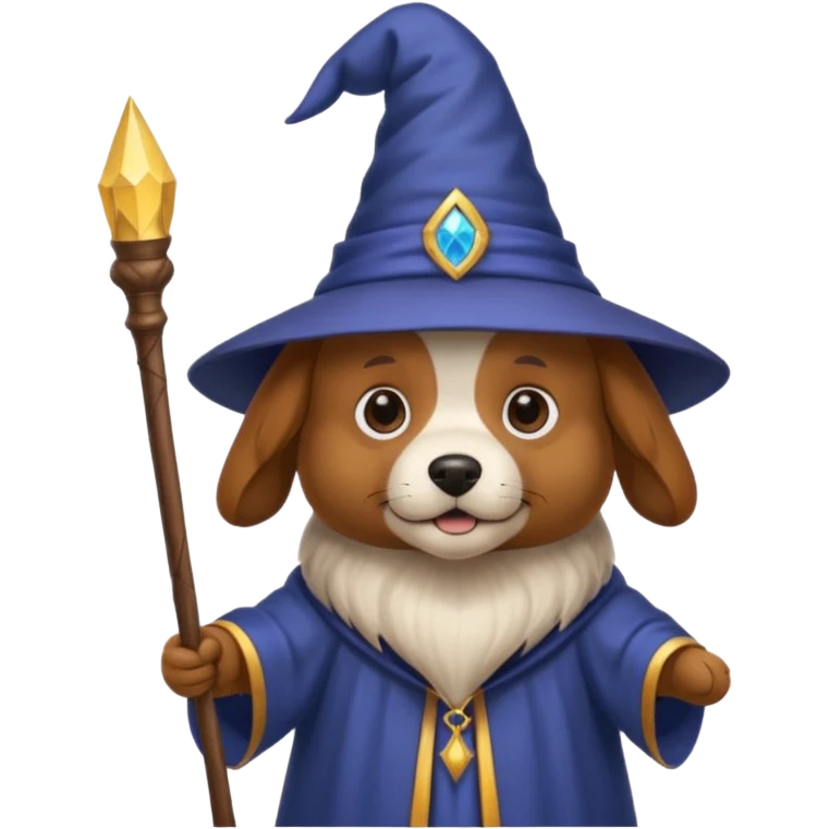 Dog wizard emoji