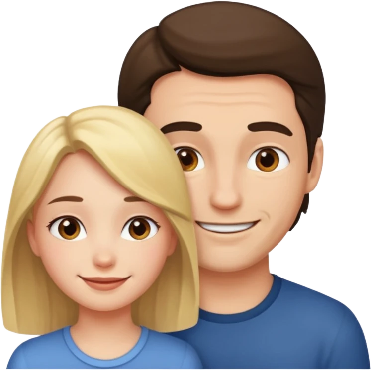 A girl looking down on a man emoji