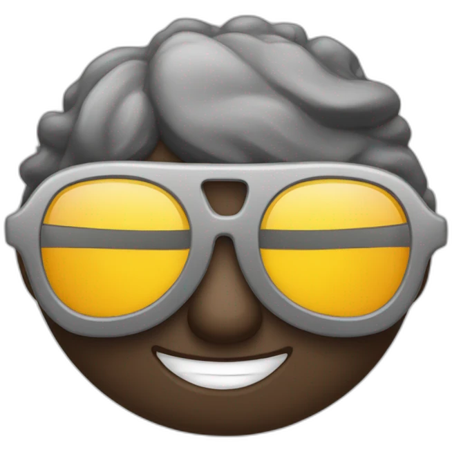 Caca avec lunettes de soleil  emoji