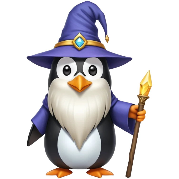 mago pinguino emoji