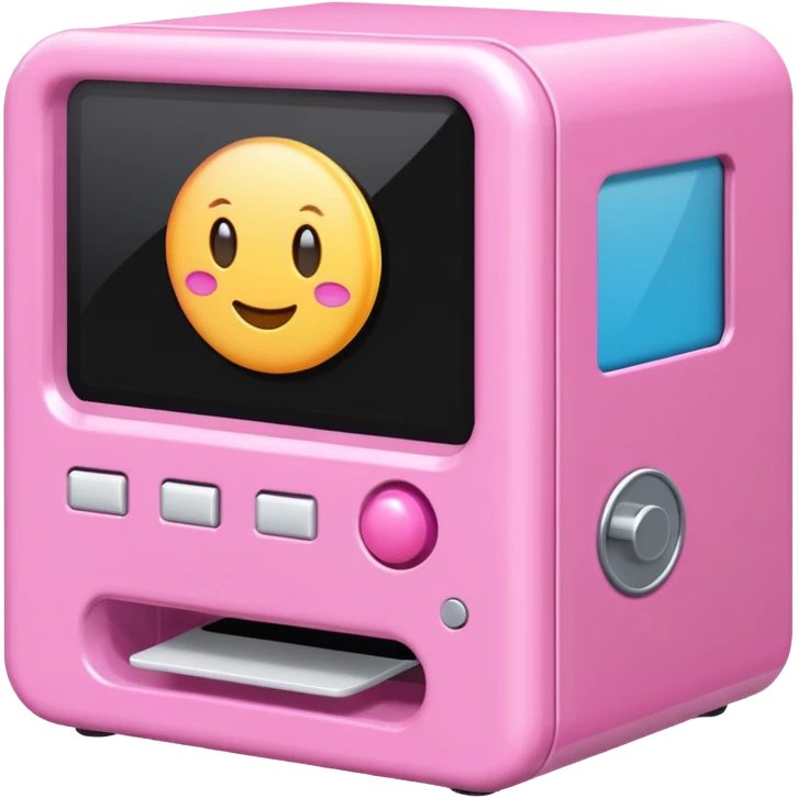 Pink gacha machine emoji