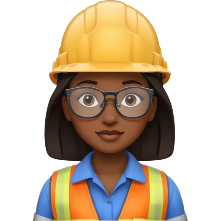 Ingeniera mujer negra emoji