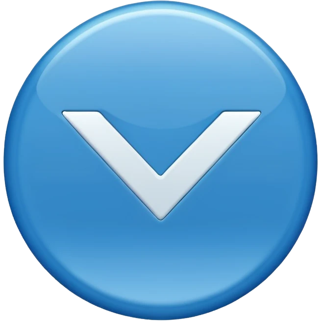 علامة صح زرق emoji