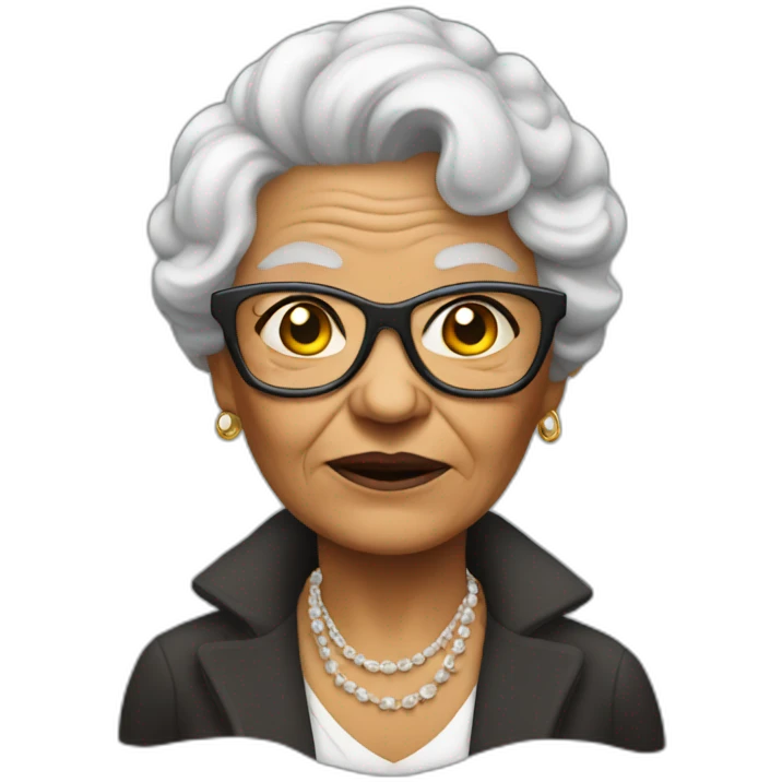 grandma gangster emoji