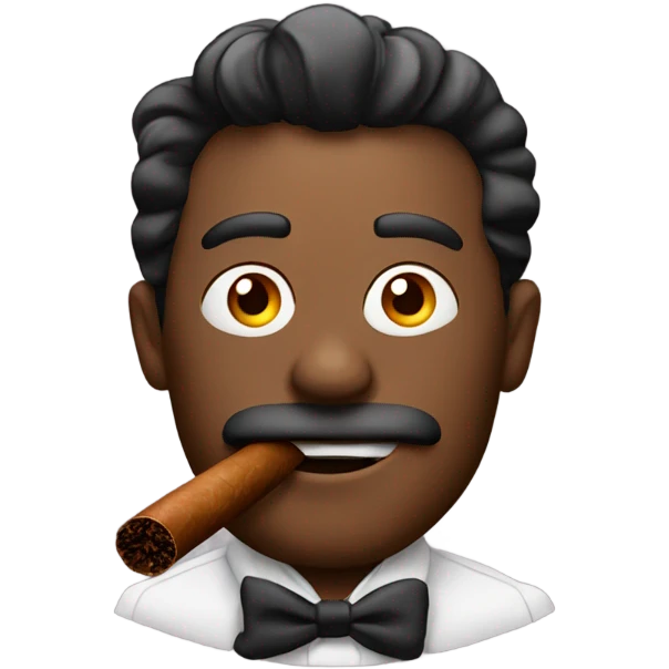 Smoking a cigar emoji