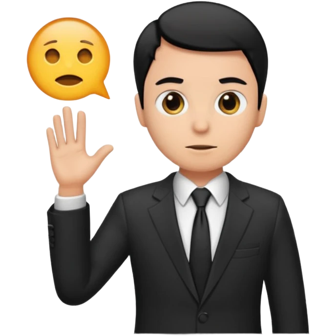 Black Agente de auditoria/explicação emoji