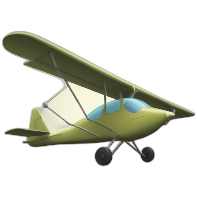 glider with one main wheel emoji