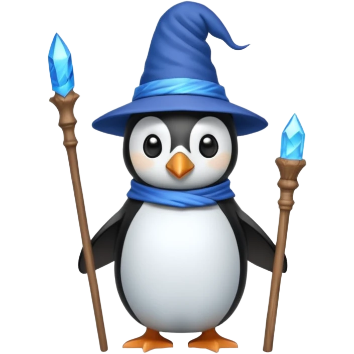 Penguin Wizard emoji
