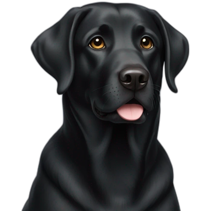 Black Labrador emoji