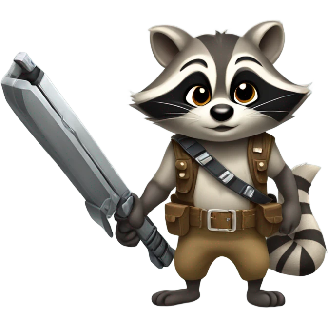 Rocket raccoon emoji