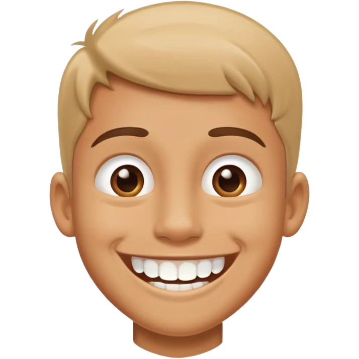 happy solo boy with smile missing bottom tooth emoji