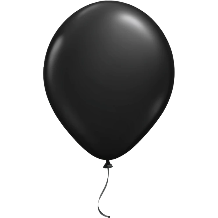 Black balloon emoji