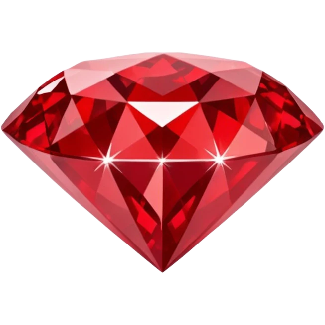 red glitter diamond emoji