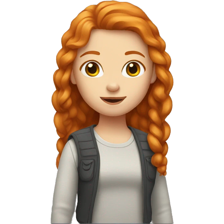 Ginger girl emoji