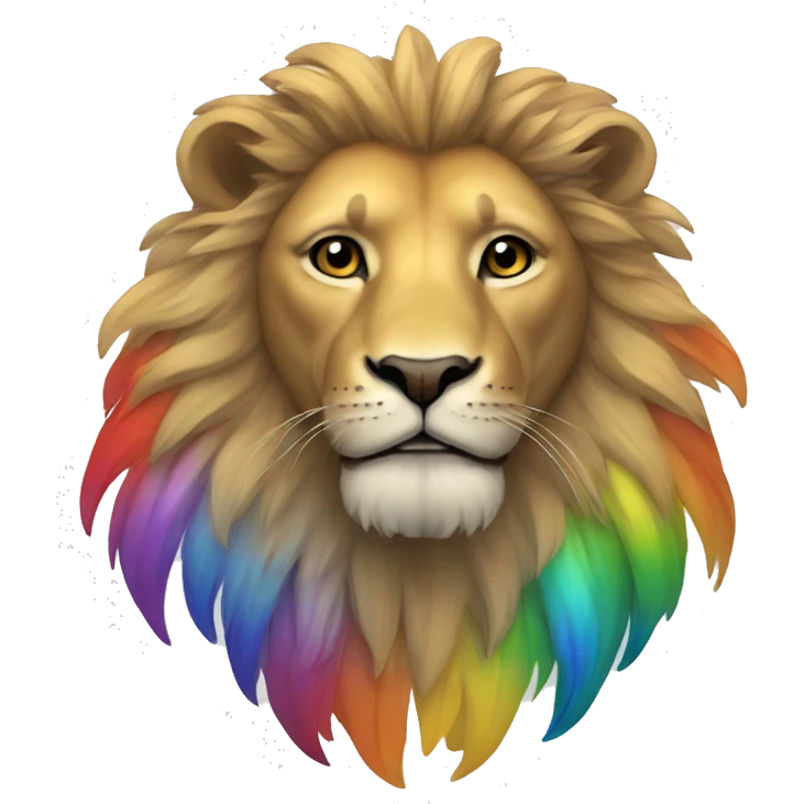 León arcoiris  emoji