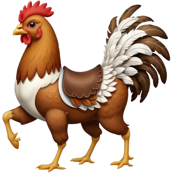 Chicken jockey  emoji