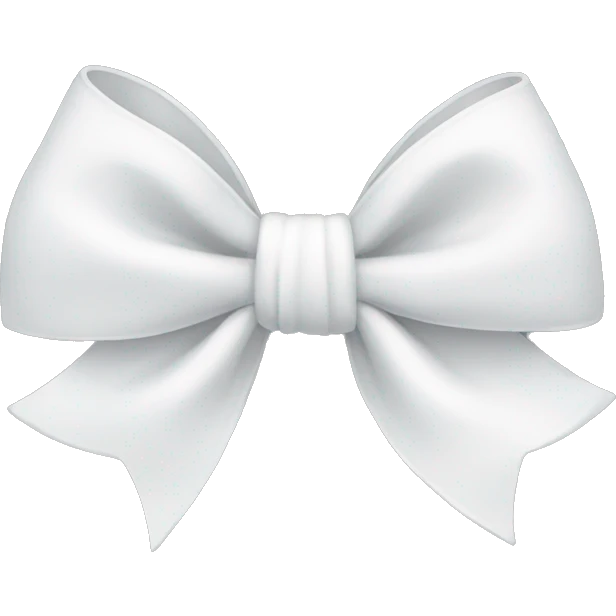 White bow emoji