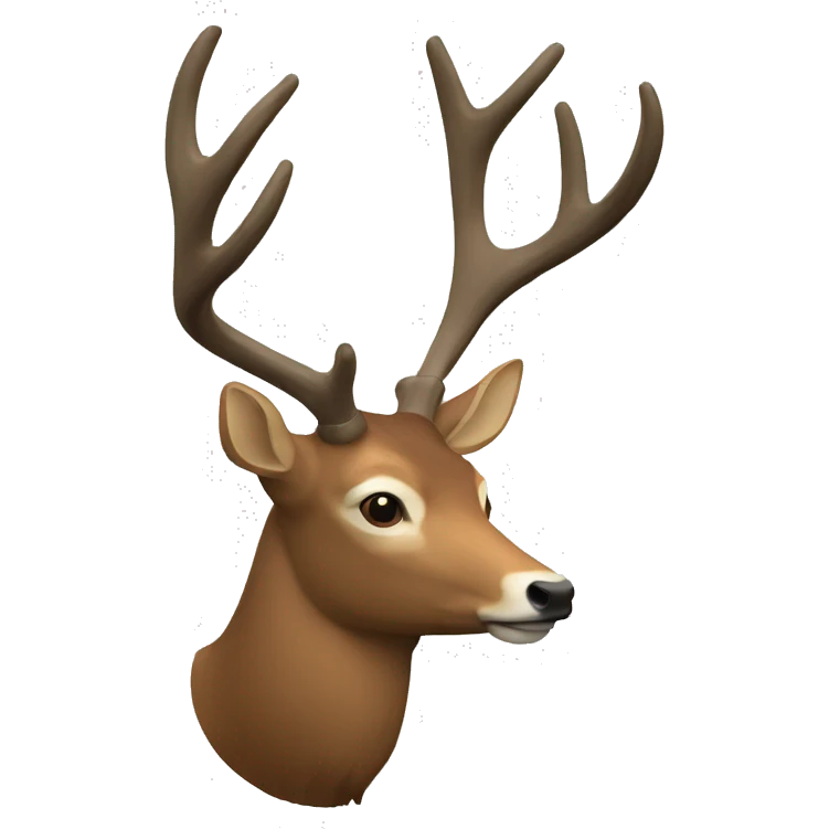 Un cerf emoji