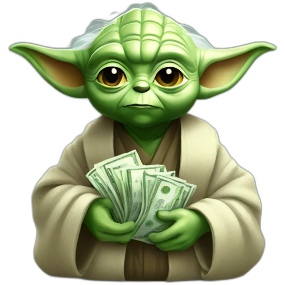 Yoda with Money emoji