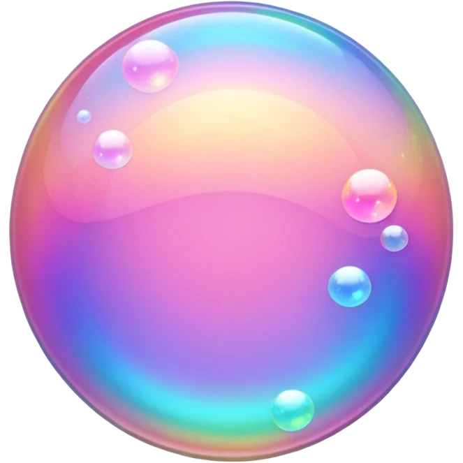 pink sparkling shiny bubble emoji
